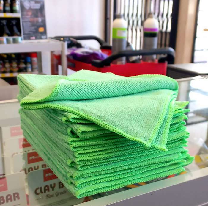 General Purpose Microfiber Towels Green 30 x 40cm