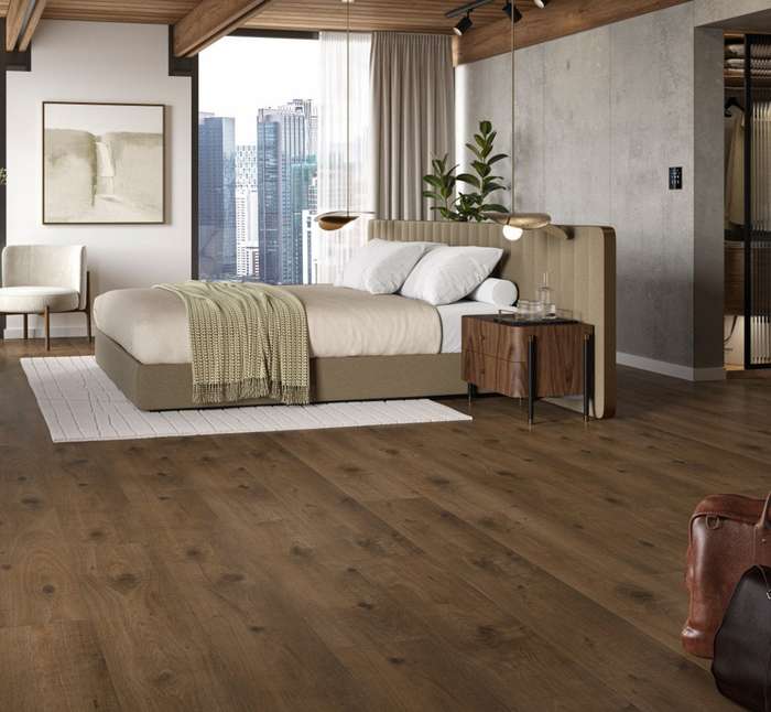 Oak Everglade Natural - Trendtime 6 4V AC5/Class 33 (Heavy Commercial) - Laminate Flooring Chatea...