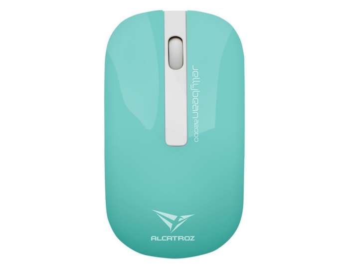 Alcatroz A2000 Jellybean Wireless Keyboard and Mouse Combo - White/Mint