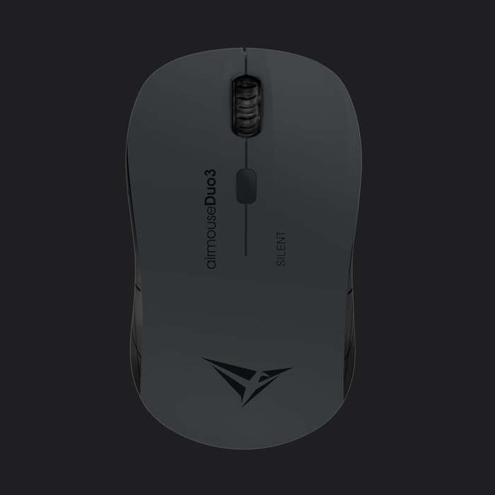 Alcatroz Airmouse Duo 3 Silent Wireless and Bluetooth Mouse - Carbon