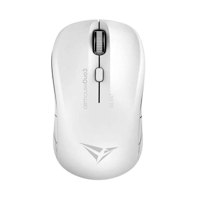 Alcatroz Airmouse Duo 3 Silent Wireless and Bluetooth Mouse - White