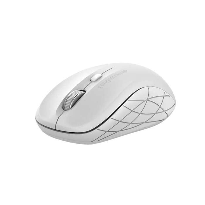 Alcatroz Airmouse Duo 3 Silent Wireless and Bluetooth Mouse - White