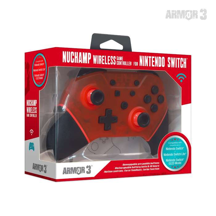 Armor3 NuChamp Wireless Switch Controller - Ruby Red