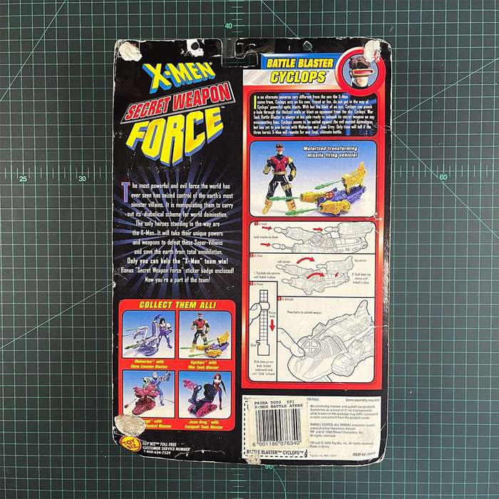 Cyclops | X-Men: Secret Weapon Force Battle Blaster | 1998 | Toy Biz | Figurine | Collectible | T...