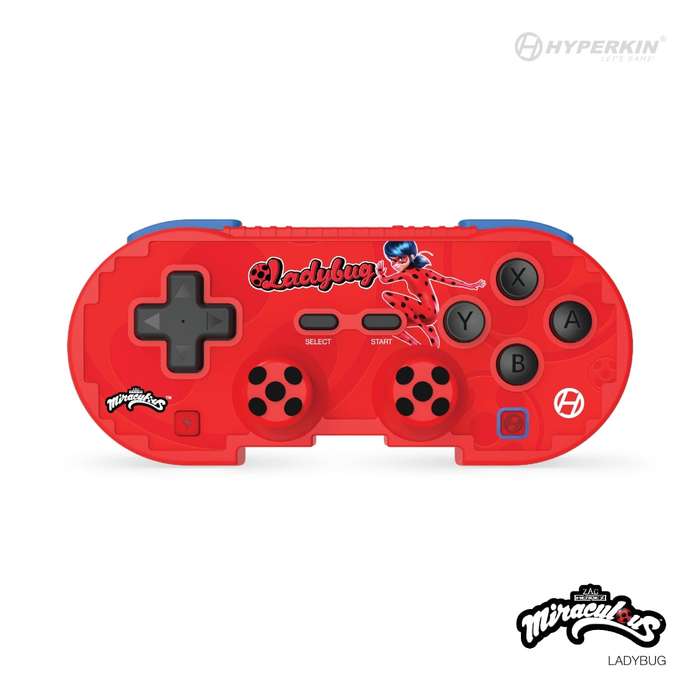 Hyperkin Official Miraculous Pixel Art Bluetooth Switch Controller - Ladybug