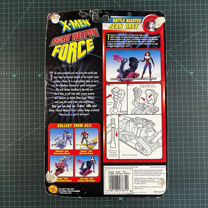 Jean Grey | X-Men: Secret Weapon Force Battle Blaster | 1998 | Toy Biz | Figurine | Collectible |...