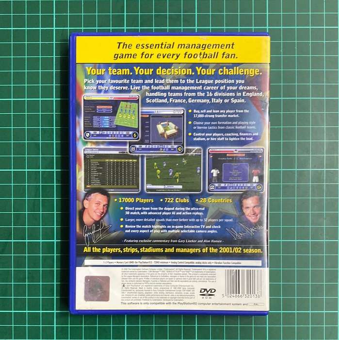 LMA Manager 2002 | PS2 | PlayStation 2 | Used Game