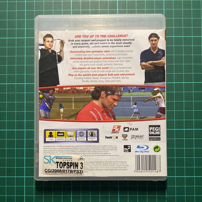 Top Spin 3 | PlayStation 3 | PS3 | Used Game