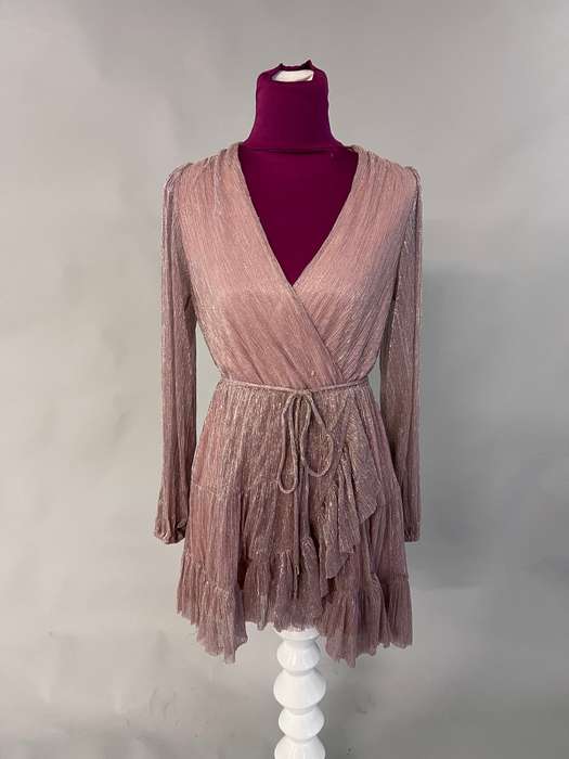 Forever New Sonita Plisse Skater Dress - Size 38