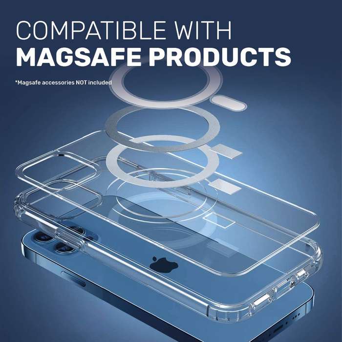Magsafe iPhone 12 Mini Case Cover with 2 Screen Protectors