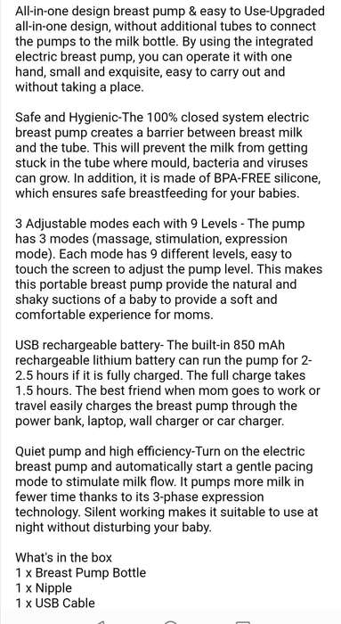 Electric Breast Pump