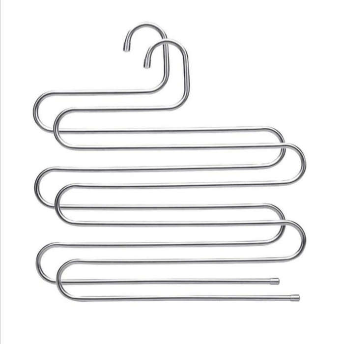 S-Type Stainless Steel Clothes/Pants Hanger Sold Individually