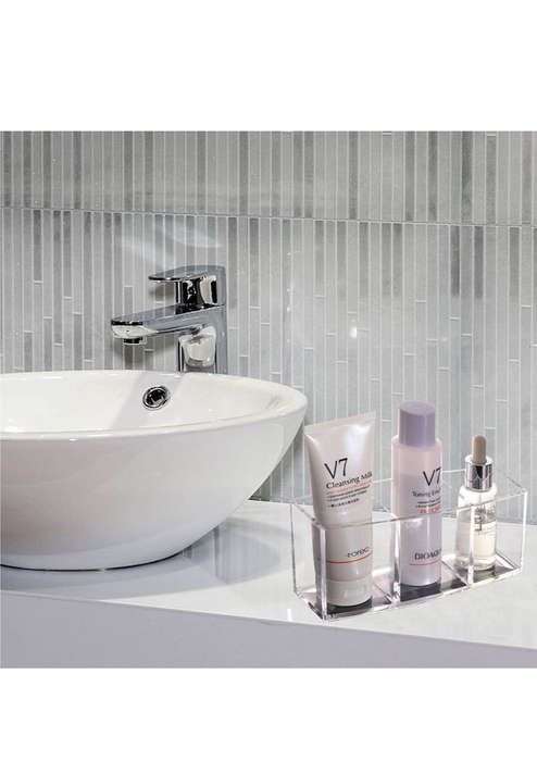 Styleberry Rectangular Clear Cosmetic Organizer