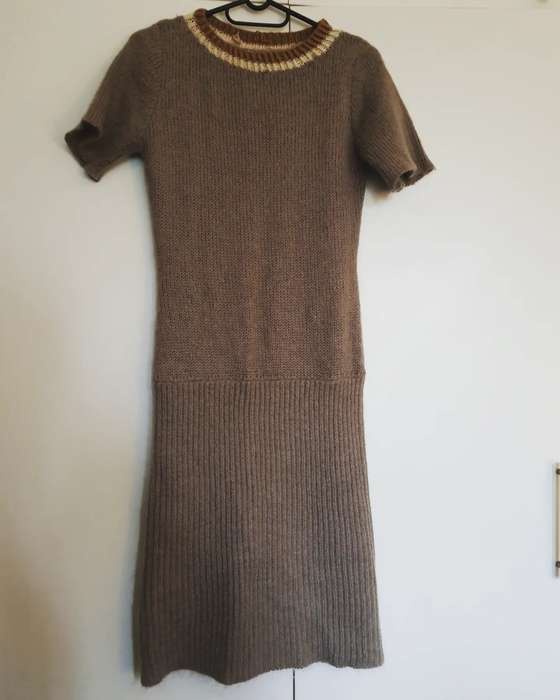 Jenni Button wool and mohair blend khaki dress - 32 / Khaki / Jenni Button