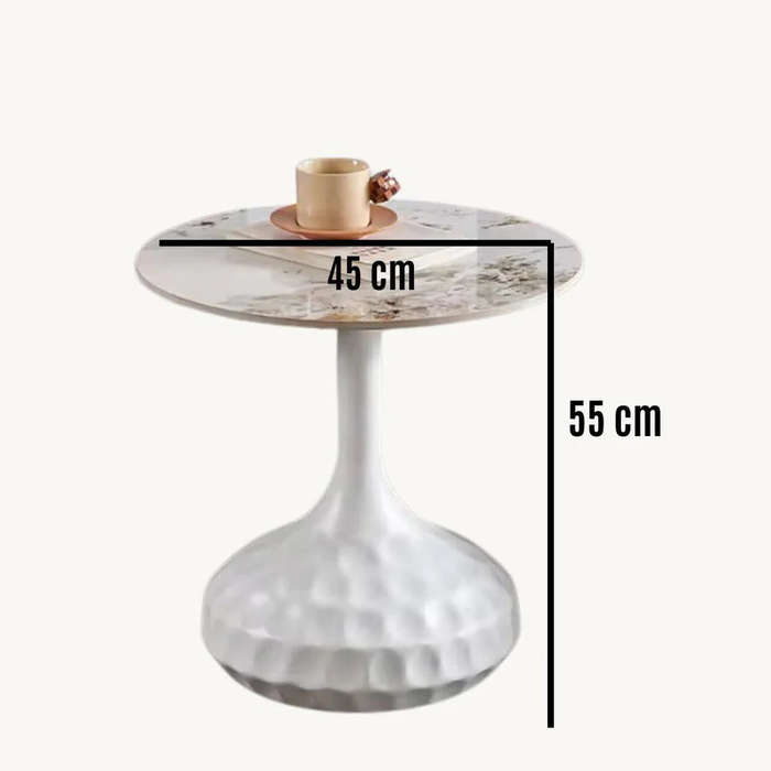 Damsil Marble Surface Side Table
