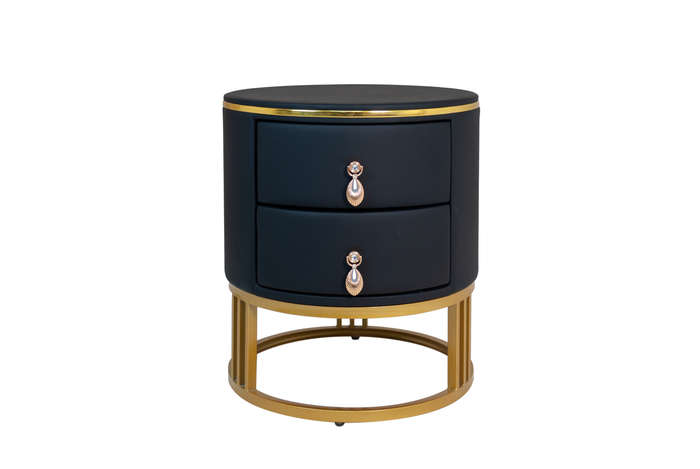 Amora Rounded Leather Pedestal