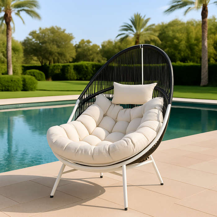 Portofino Outdoor Steel Rattan Chair