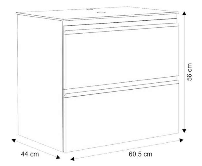 Gaia Steel Bathroom Vanity With Tempered Glass And Prisma Basin