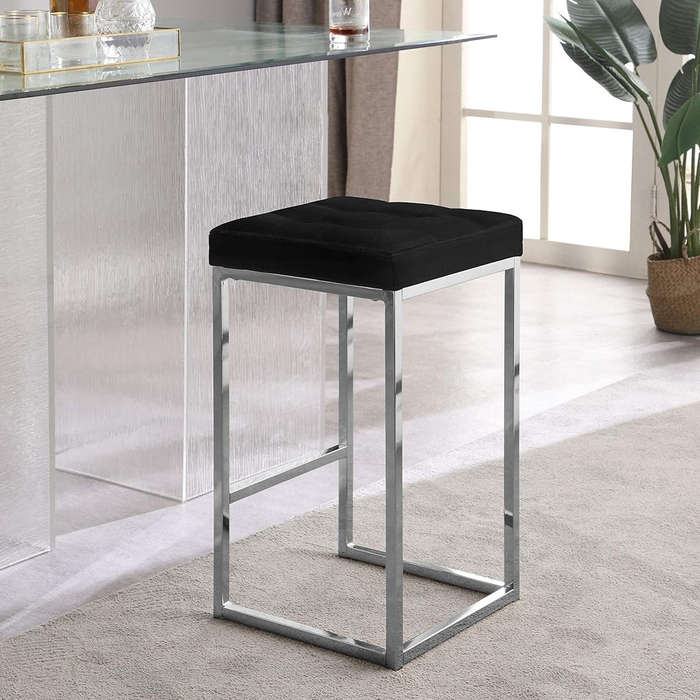 Hercules Silver Frame Barstool