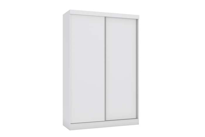Mivada 2 Sliding Door With Mirror Wardrobe White