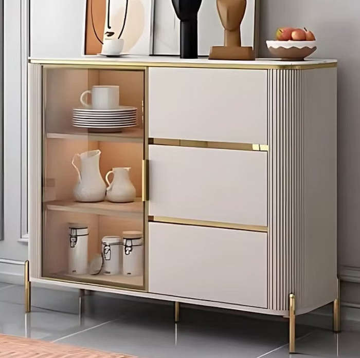 Amoria Luxe Glass & Panel Sideboard