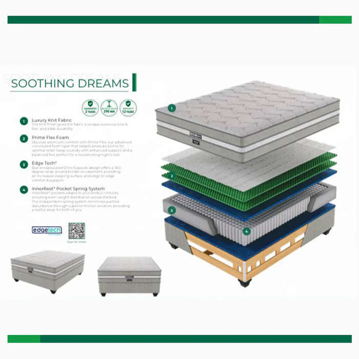Restonic Pocket Soothing Dreams Base & Mattress