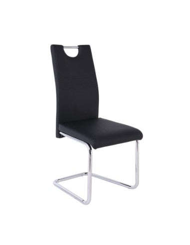 Matlock Faux Leather Dining Chair  Black