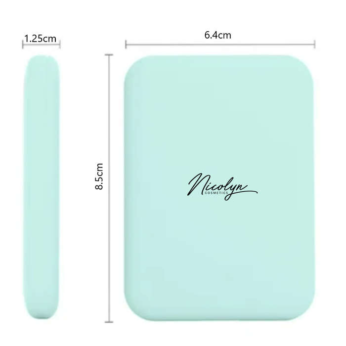 Nicolyn Matte Liquid Lipstick set with Pocket Make-up Mirror: Darker Color