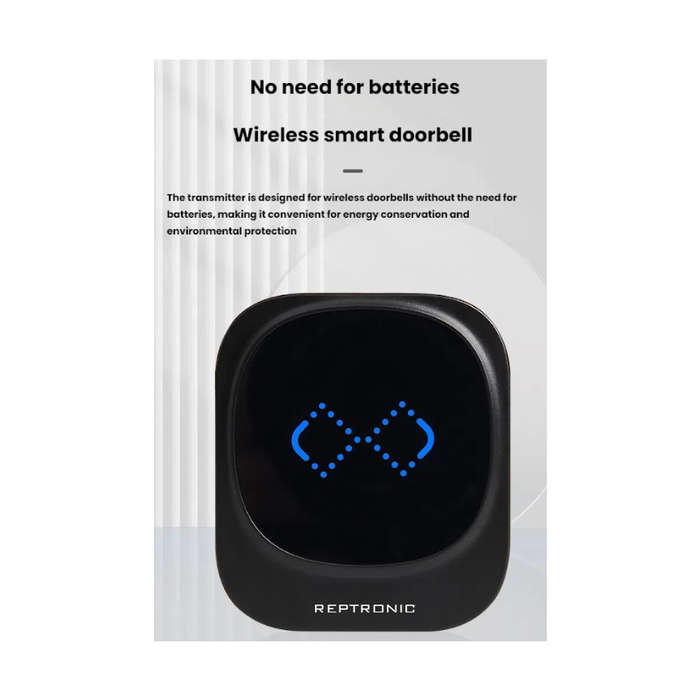 Reptronic DIY black wireless doorbell: RPTDB46 - 2R1B