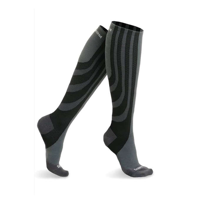 Sankom Patent Light Socks- Black & Grey