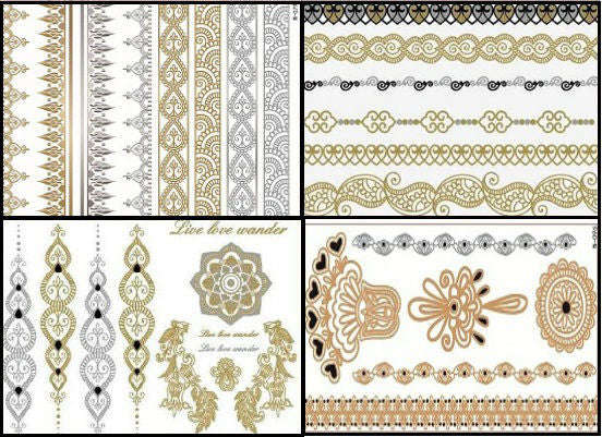 Bohemian Jewellery Tattoos 2 Pack (1 Raphaela & 1 Vandana)