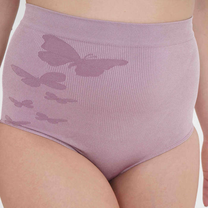Vercella Vita® - Medium Control Waist Brief with Butterfly Detail 2 Pack - Dusky Orchid