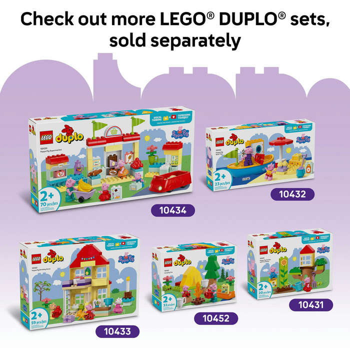 LEGO® DUPLO® Peppa Pig Funfair Pretend-Play Amusement Park Toddler Toy 10453