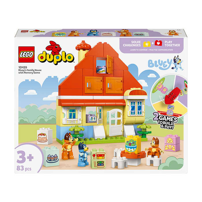 LEGO® DUPLO® Bluey: Blueys Family House with Memory Game Interactive Toy 10459