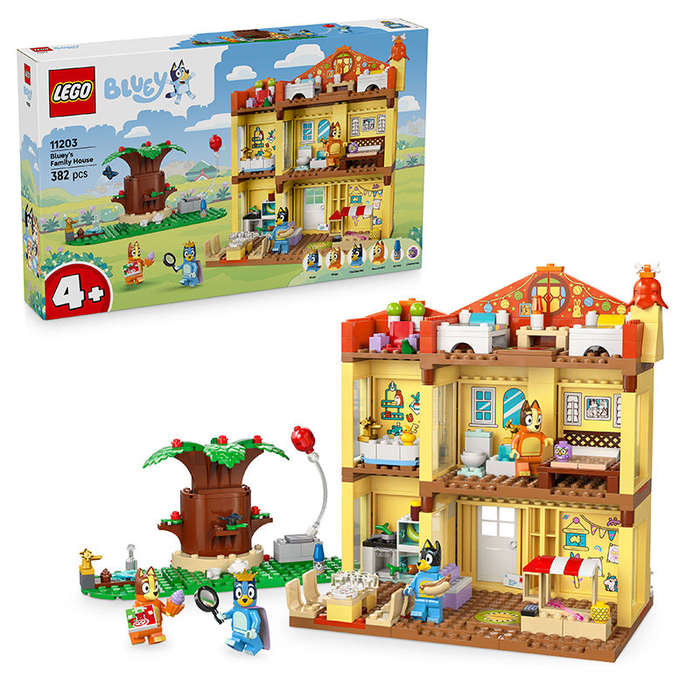 LEGO® Bluey: Blueys Family House Playset, Home-Building Kit 11203