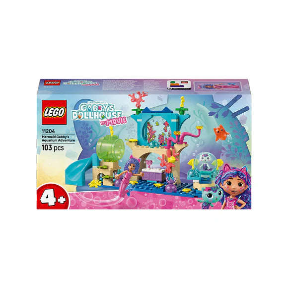 LEGO® Gabbys Dollhouse Mermaid Gabbys Aquarium Adventure Animal Toy 11204