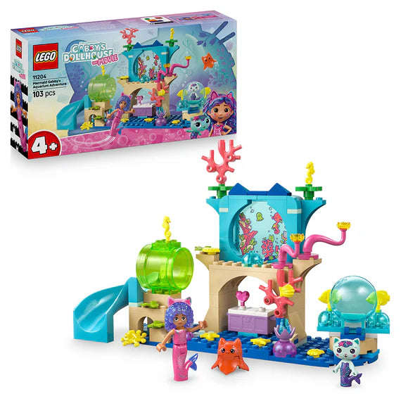 LEGO® Gabbys Dollhouse Mermaid Gabbys Aquarium Adventure Animal Toy 11204