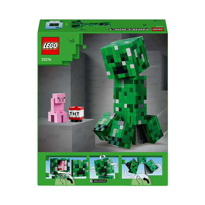 LEGO® Minecraft® The Creeper Gamer Decor and Action Figure Building Toy 21276