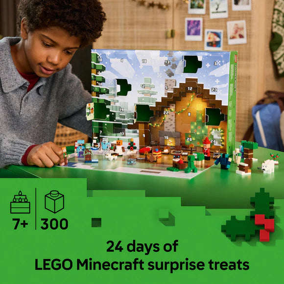 LEGO® Minecraft® Advent Calendar 2025, Christmas Gamer Gifts for Kids 21280
