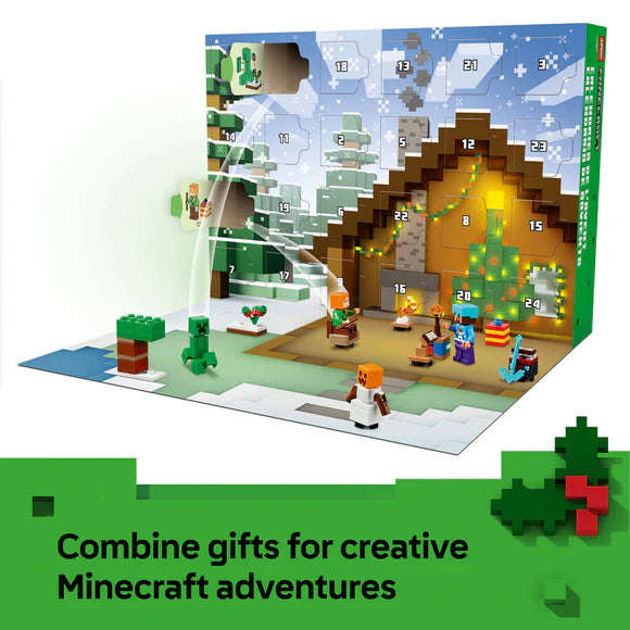 LEGO® Minecraft® Advent Calendar 2025, Christmas Gamer Gifts for Kids 21280