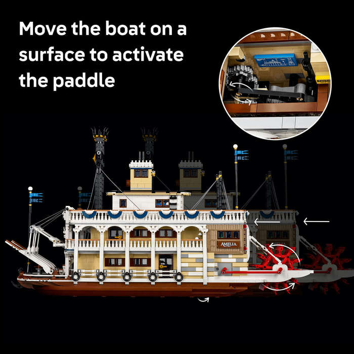 LEGO® Ideas River Steamboat, Nautical Decor for the Home 21356