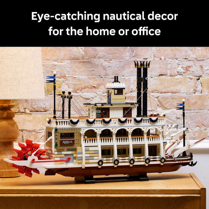 LEGO® Ideas River Steamboat, Nautical Decor for the Home 21356