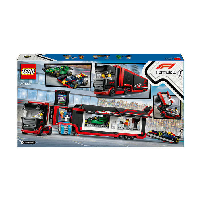 LEGO® City F1 Truck with RB20 & AMR24 F1 Cars Playset 60445