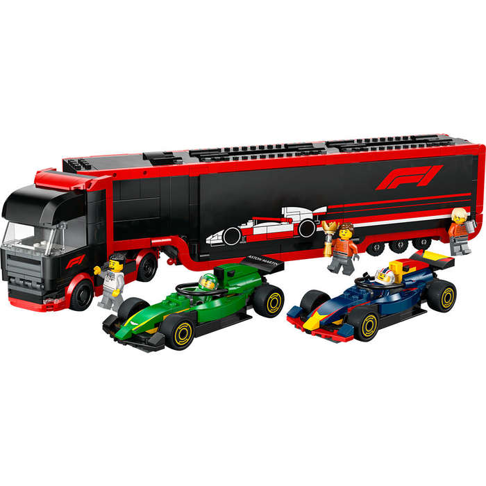 LEGO® City F1 Truck with RB20 & AMR24 F1 Cars Playset 60445