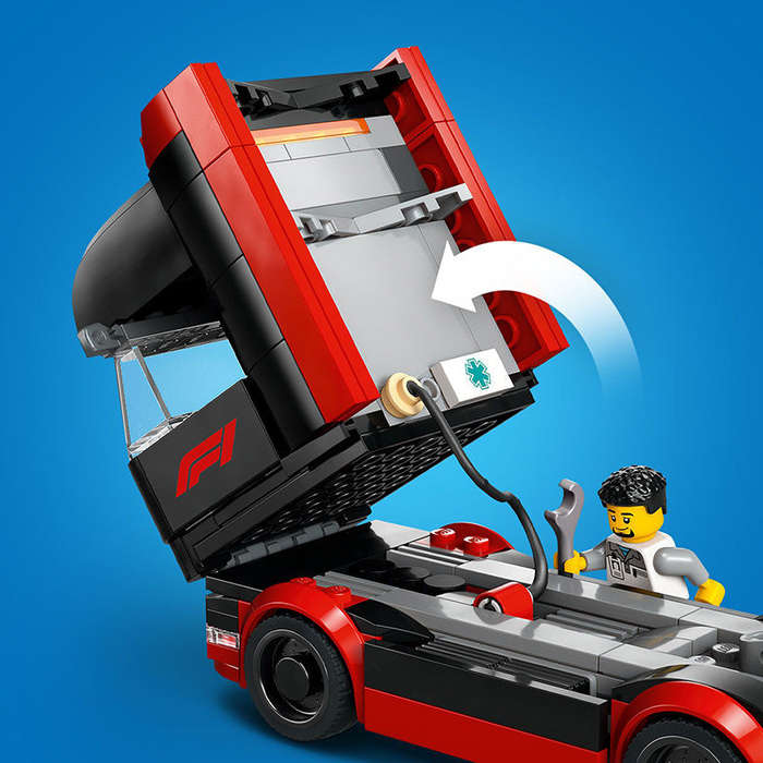 LEGO® City F1 Truck with RB20 & AMR24 F1 Cars Playset 60445