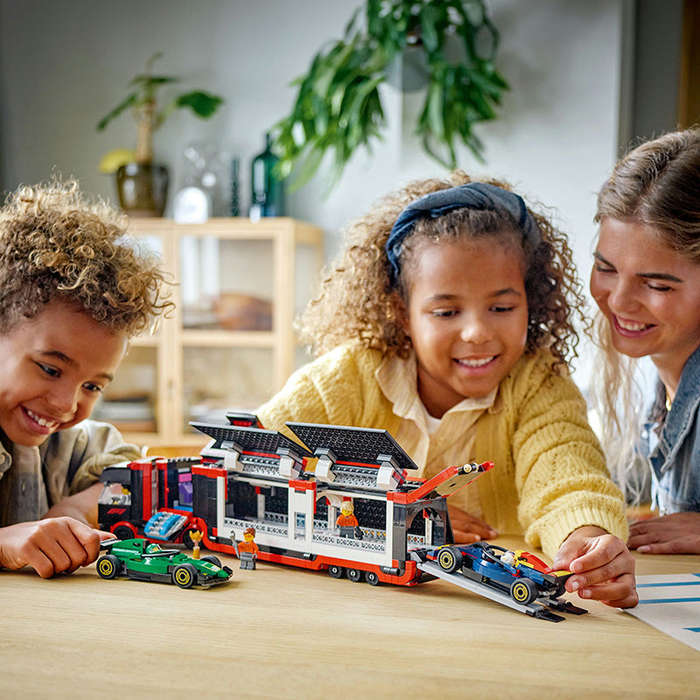 LEGO® City F1 Truck with RB20 & AMR24 F1 Cars Playset 60445