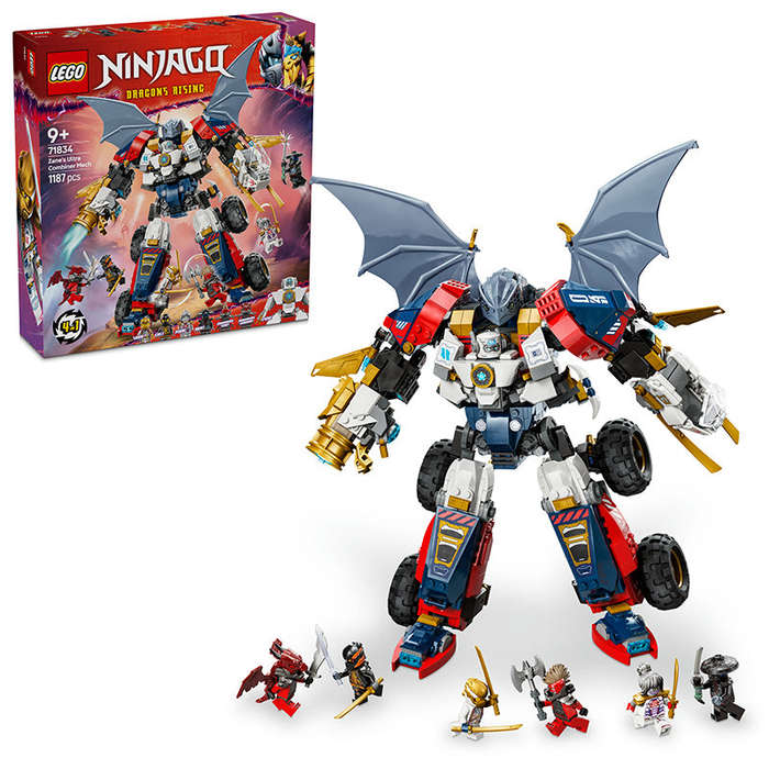 LEGO® NINJAGO® 4in1 Zanes Ultra Combiner Mech Ninja Toy 71834