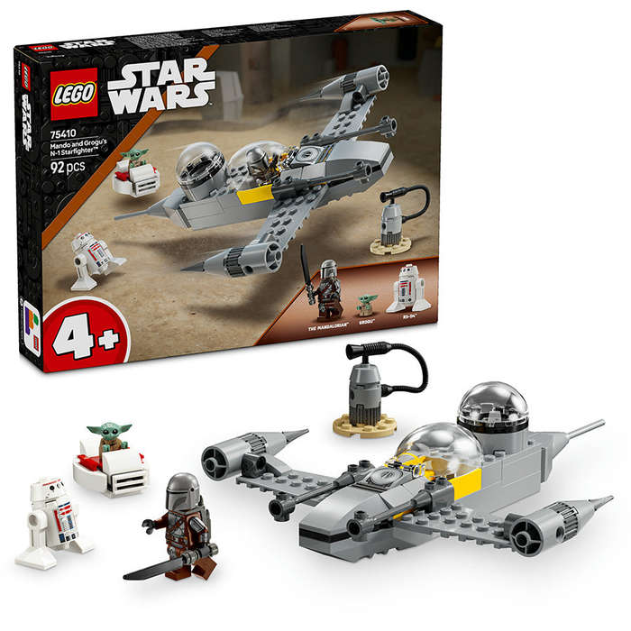 LEGO® Star Wars Mando and Grogus N-1 Starfighter Set 75410