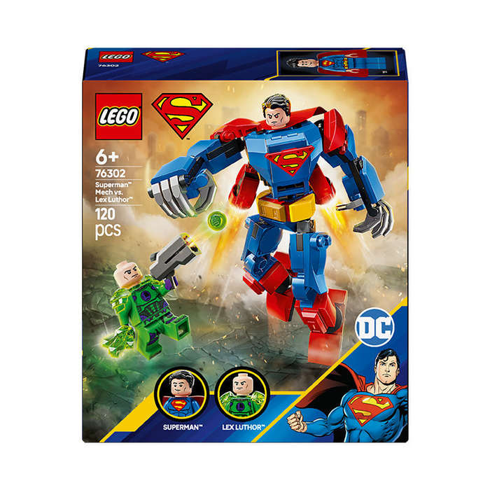 LEGO® DC Superman Mech vs. Lex Luthor Super Hero Toy Figure Playset 76302