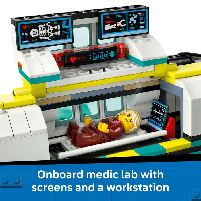 LEGO® City Emergency Air Ambulance Plane, Airplane Toy Building Set 60465